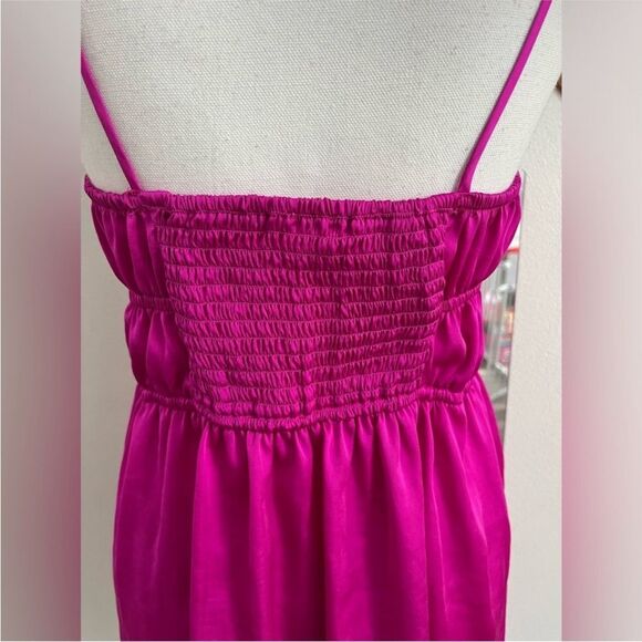 Free People Size Medium M Meant to Be Magenta Orchid Mini Dress OB1413126 - Picture 7 of 11